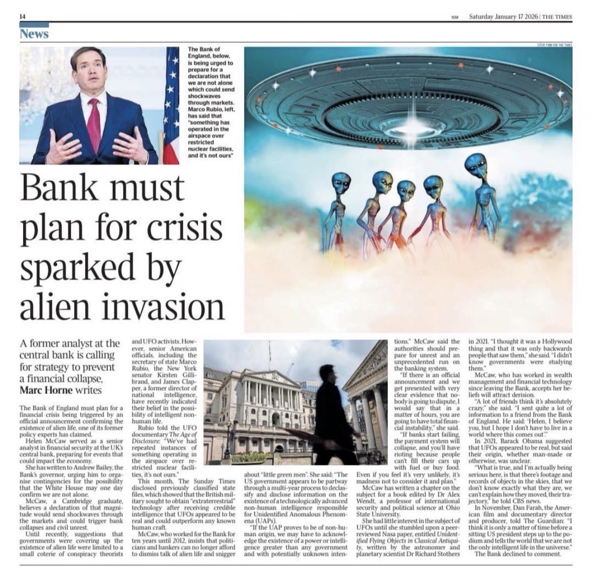 The London Times no less <a href="/thetimes/">The Times and The Sunday Times</a>: