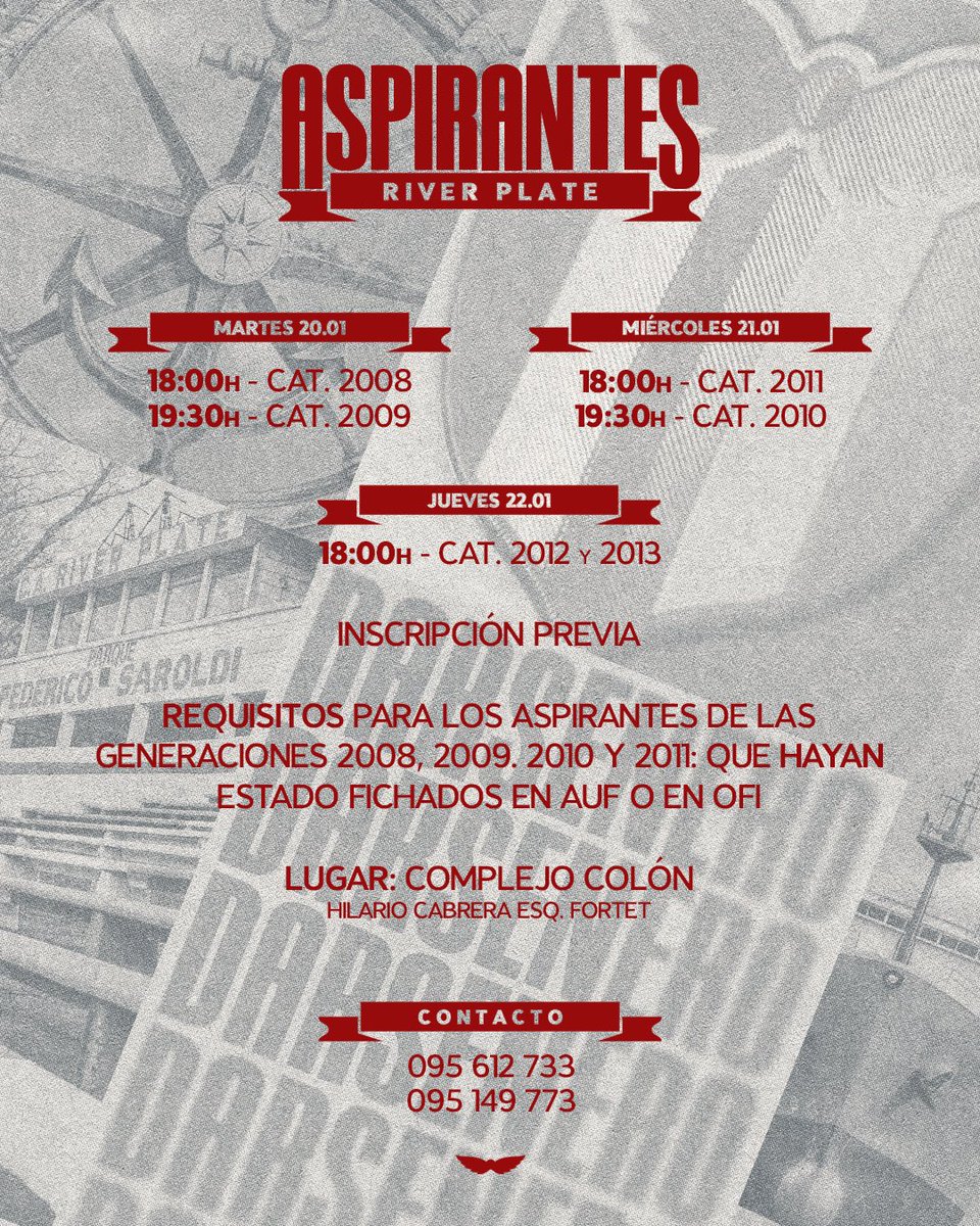 🔎 𝑷𝒓𝒖𝒆𝒃𝒂 𝒅𝒆 𝒂𝒔𝒑𝒊𝒓𝒂𝒏𝒕𝒆𝒔.

🔗 Inscripción previa: docs.google.com/forms/d/e/1FAI…