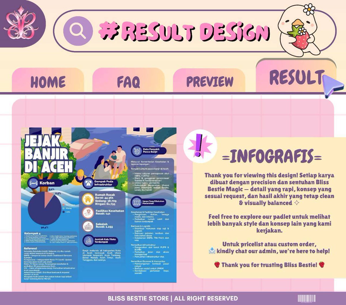 Blissbesstr's tweet image. Help rt will be appreciated 😍

Camat pagi bestie, happy weekend ya! Besok senin nih siapa yg need design infografis?! Yuk design kece nya bisa joki ke bestie aja 😋 pengerjaan cepat no antri-antri. Berminat? Langsung chat wabis di bio #zonauang #zonajajan