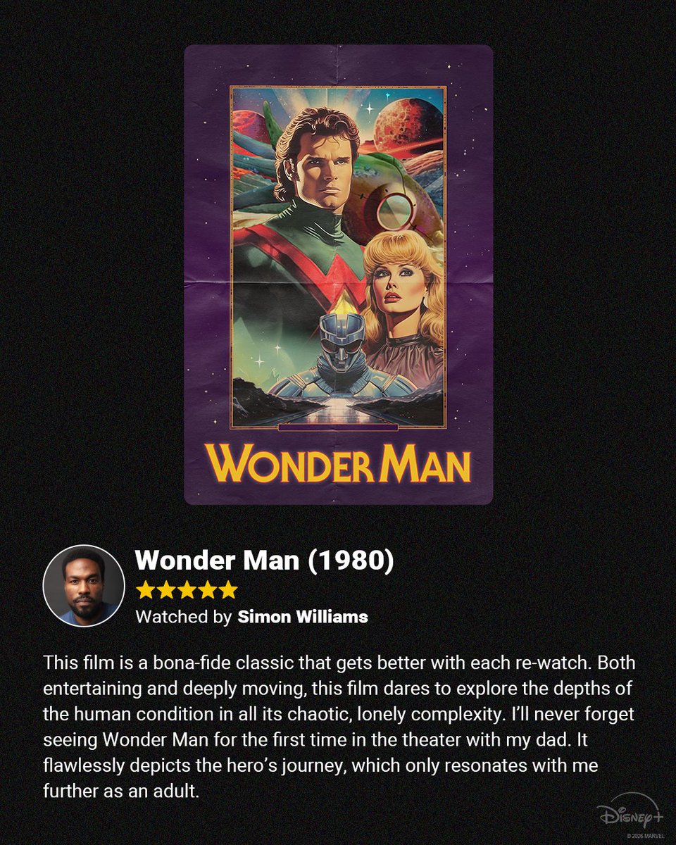 MarvelStudios's tweet image. Simon, Trevor, and Von Kovak's reviews on the original #WonderMan film, a 1980s Super Hero classic.