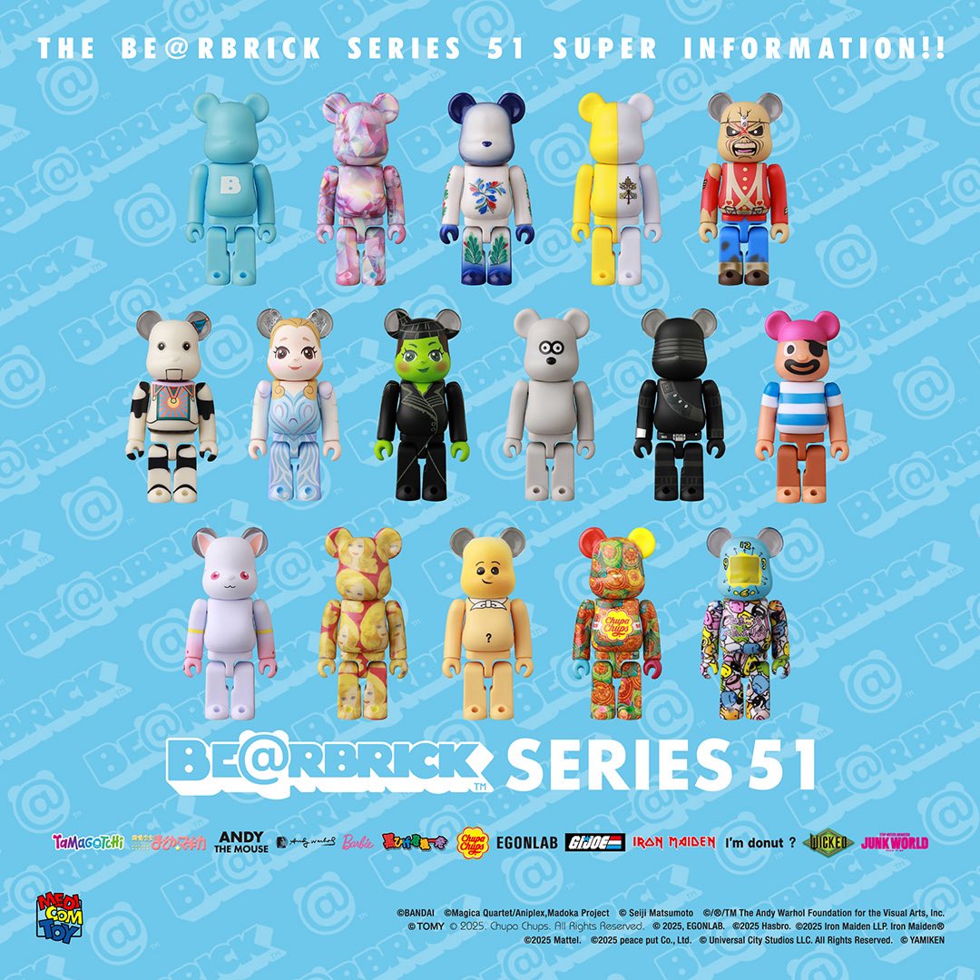 【BE@RBRICK SERIES 51 ベアブリック シリーズ 51】 
1月中旬のグッズ。
a.r10.to/h53RYs #pr