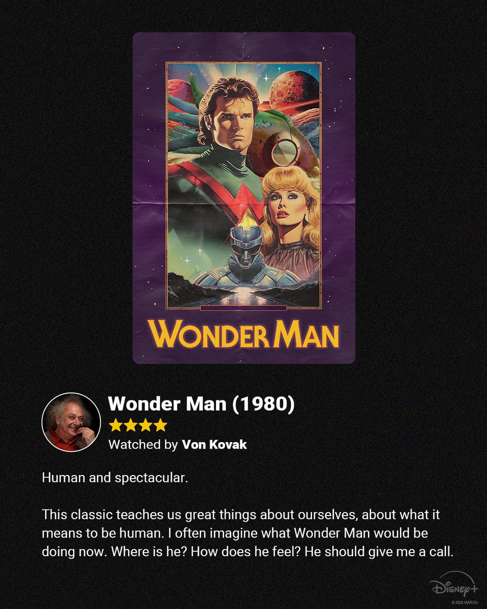 MarvelStudios's tweet image. Stream Marvel Television’s #WonderMan, an 8-episode series, premiering January 27 at 6PM PT only on @DisneyPlus.