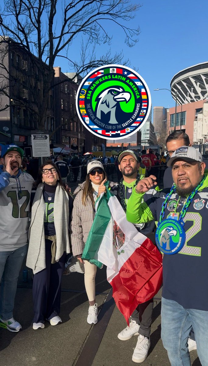 Miembros de Latin America Sea Hawkers Volaron desde 🇲🇽 para presenciar el juego de Playoff’s 
Aportando a <a href="/Seahawks/">xz* - Seattle Seahawks</a> 💙💚
<a href="/12s/">12s</a> Around the 🌎

#foximpactonfl #FoxSportsMx