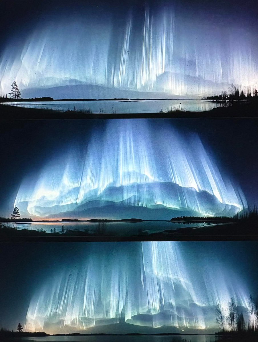 OrgPhysics's tweet image. Never-Before-Seen Tall White Auroras over Senja, Norway 🇳🇴🌌
Last night, an extremely rare phenomenon lit up the skies — ghostly white auroras rising vertically, seen by very few on Earth 👀✨
These auroras occur only under intense solar &amp;amp; geomagnetic storms...