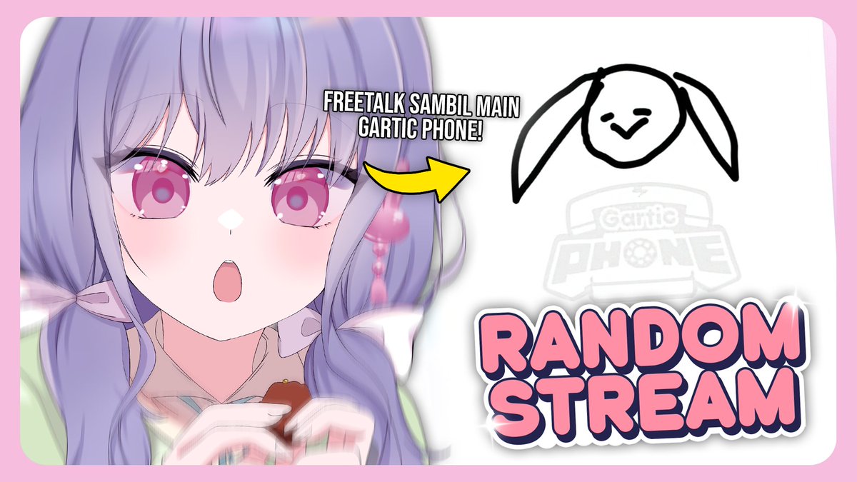 Main Gartic Phone pagi-pagi izinnn, btw yang udah bangun, sini ikutan mabar~ 🔥

📅 - Minggu, 18 Jan 2026
⏰ - 08.30 WIB
🔗 - youtube.com/live/G3nPt4_I2…

#VTuberId