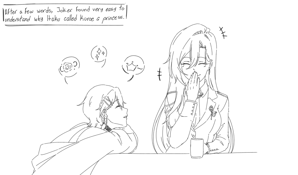 A new friend?
✨🃏

Joker is from <a href="/iceteaa0901/">아이스티(상태:엘리어스이자식아)</a> 
#tokyodebunkeroc #kuroe_tkdb