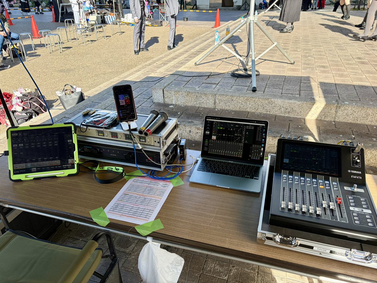 いつもの大須でコスプレイベント音響。
設営完了後コメダでモーニング食べて来ました♪
本番は13時から！