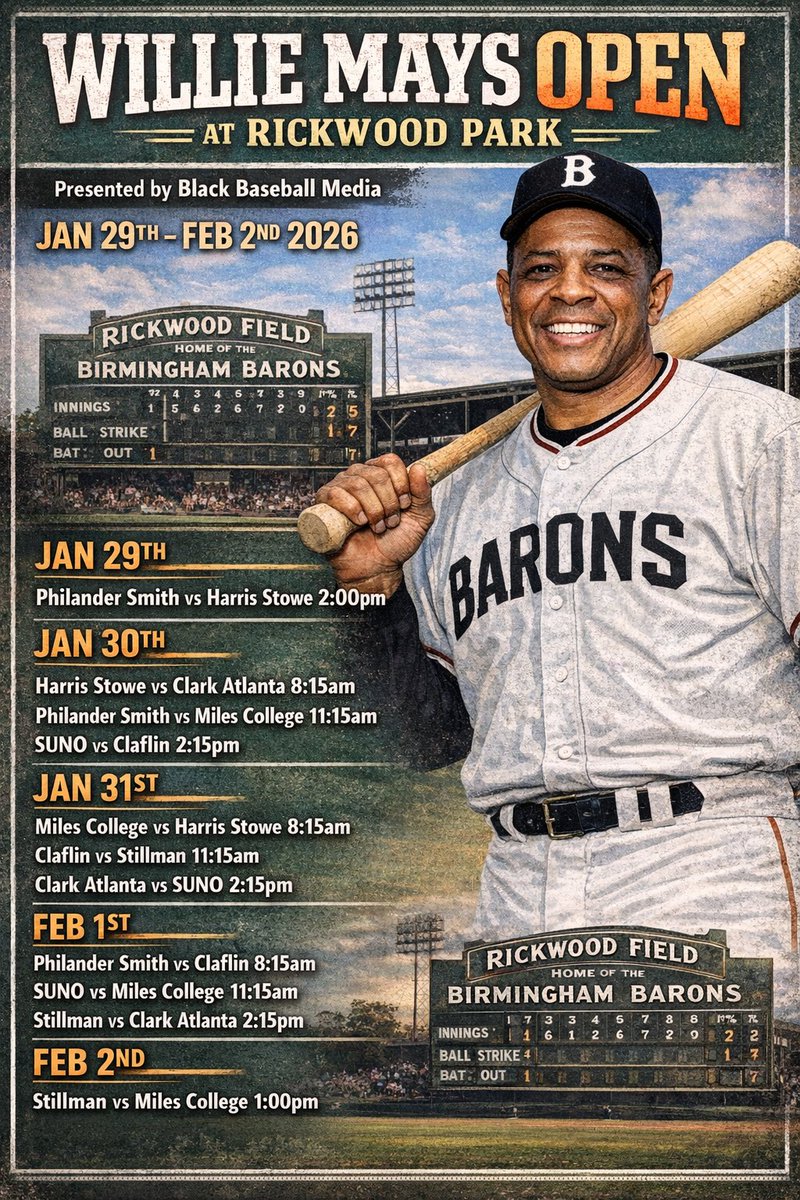 Updated BAMA schedule🚨