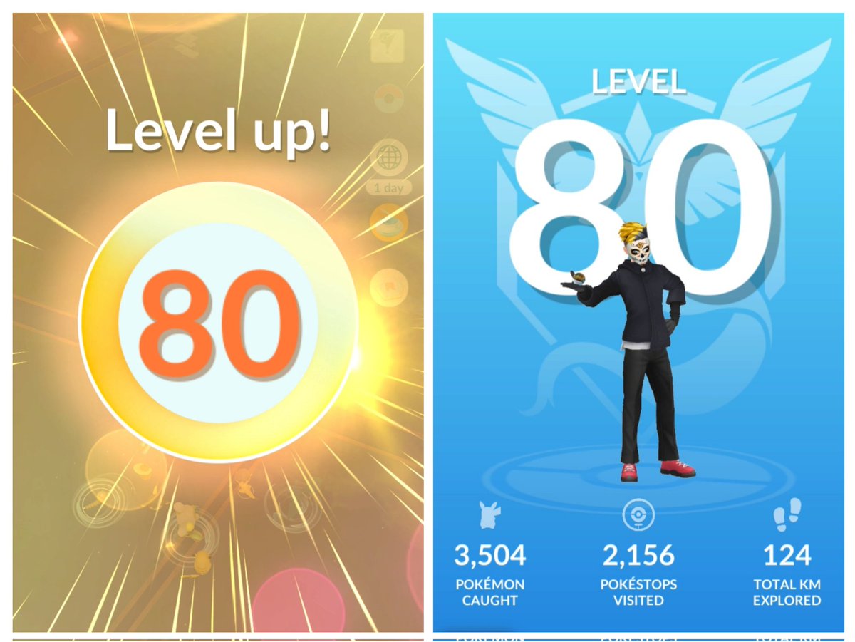 Finally level 80. Let's hope the next levels they add are challenging. #PokemonGO #PokemonGOApp