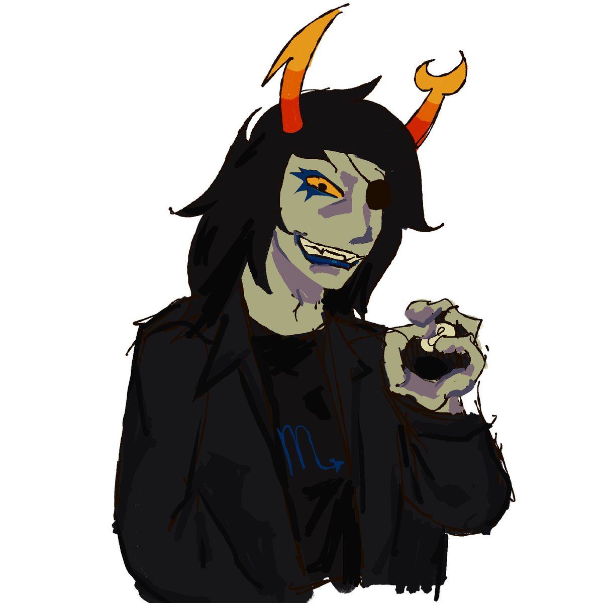 MossyRock120's tweet image. vriska for an art trade w @NegativeCentipd