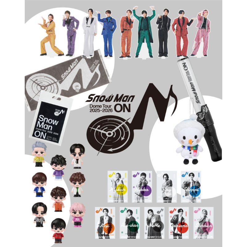 Man Dome Tour 2025-2026 グッズ　全員分 この後19時からオンライン販売開始！ 「Snow Man Dome Tour 2025-2026
