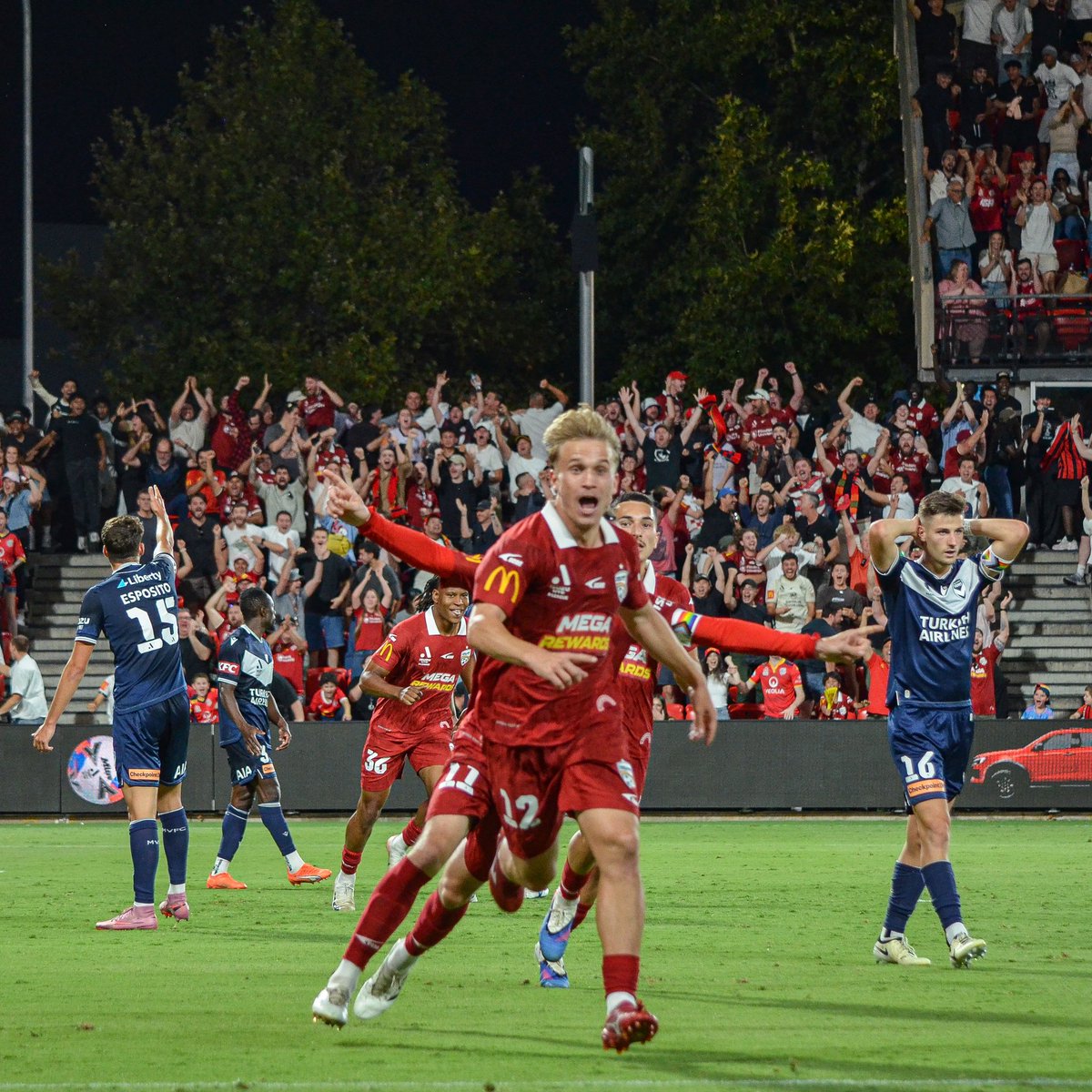 Domjack8's tweet image. 📸 97th minute winner for @AdelaideUnited