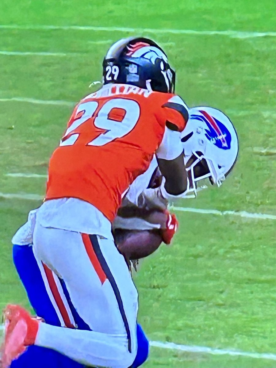 BrettBrooks41's tweet image. Three different camera angles
All showing receiver with possession of the ball , knee on the ground being touched by the defender.  End of play.

The NFL screwed Buffalo .