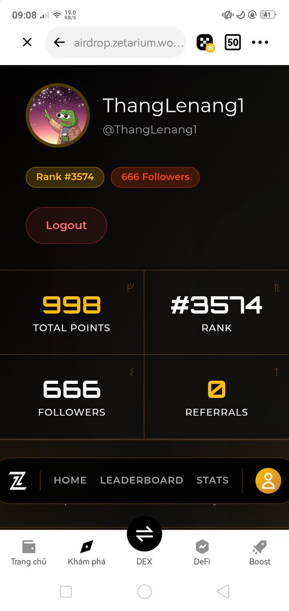 Updated on Sunday, when we were unable to look up points from the interactive work. I'm only 2 points away from first place. I'll keep trying. How about you? Share your score below.
@zetarium #defi