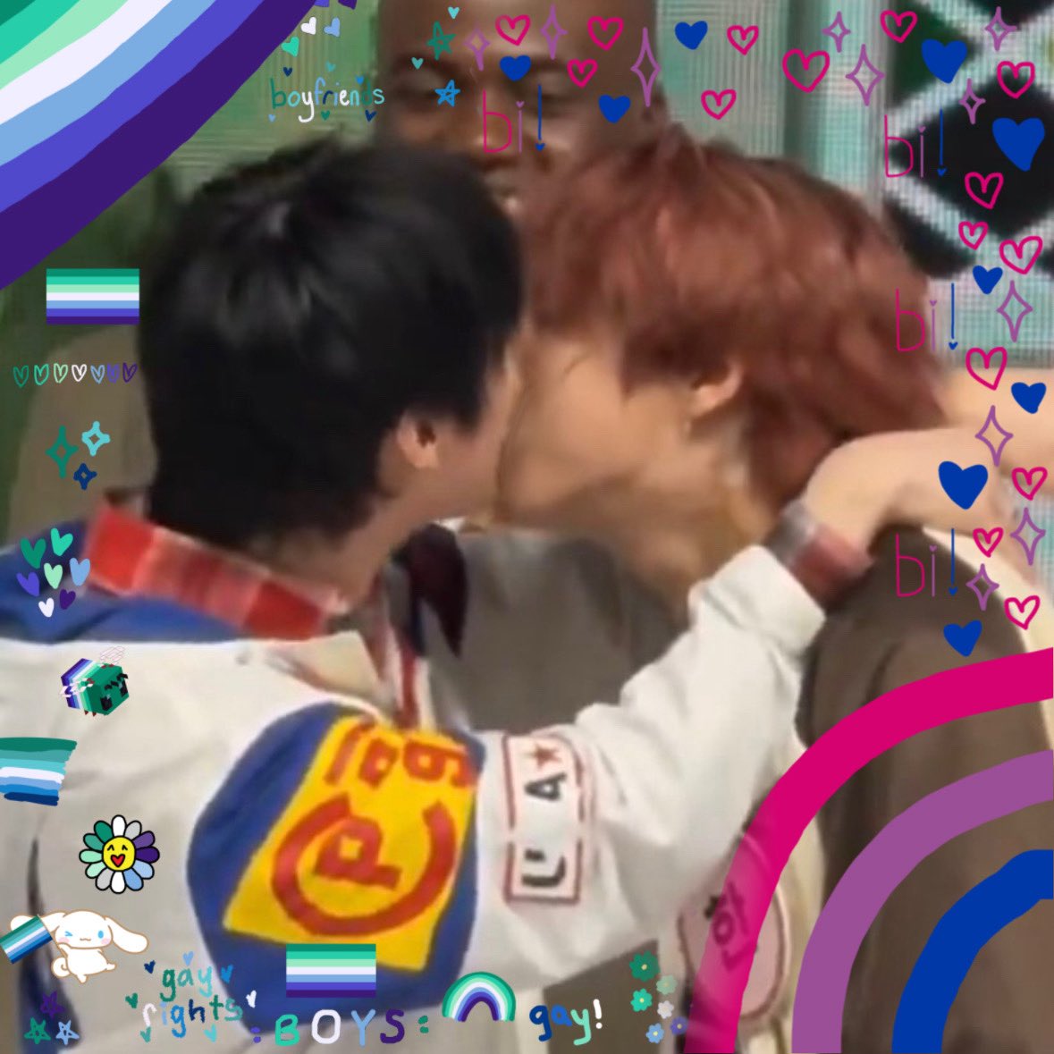 notbrythemoon's tweet image. gay x bi boy solidarity ❤️