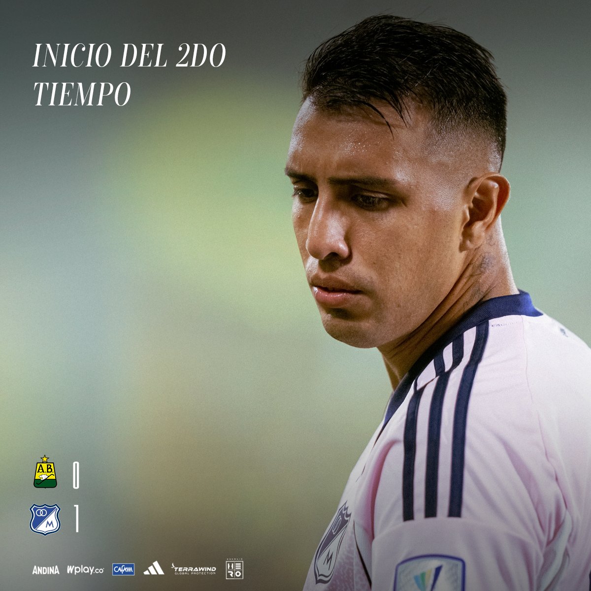 ⏱️ 45' ¡Inicia el segundo tiempo en Bucaramanga!

🔰 0-1 Ⓜ️ |#BUCvMFC