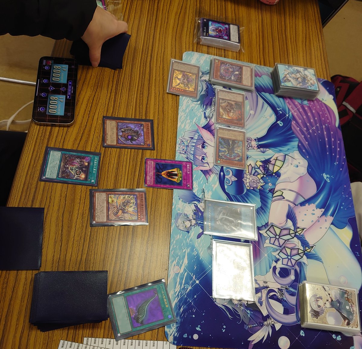 ColnDbaseM's tweet image. 【第12回 OCG対戦会 D-BASE】
今回も色々なデッキが🥳✨

…フィールドに出ている姿を初めて見れたモンスターもいて感動しております❇️
＃DBASE対戦会