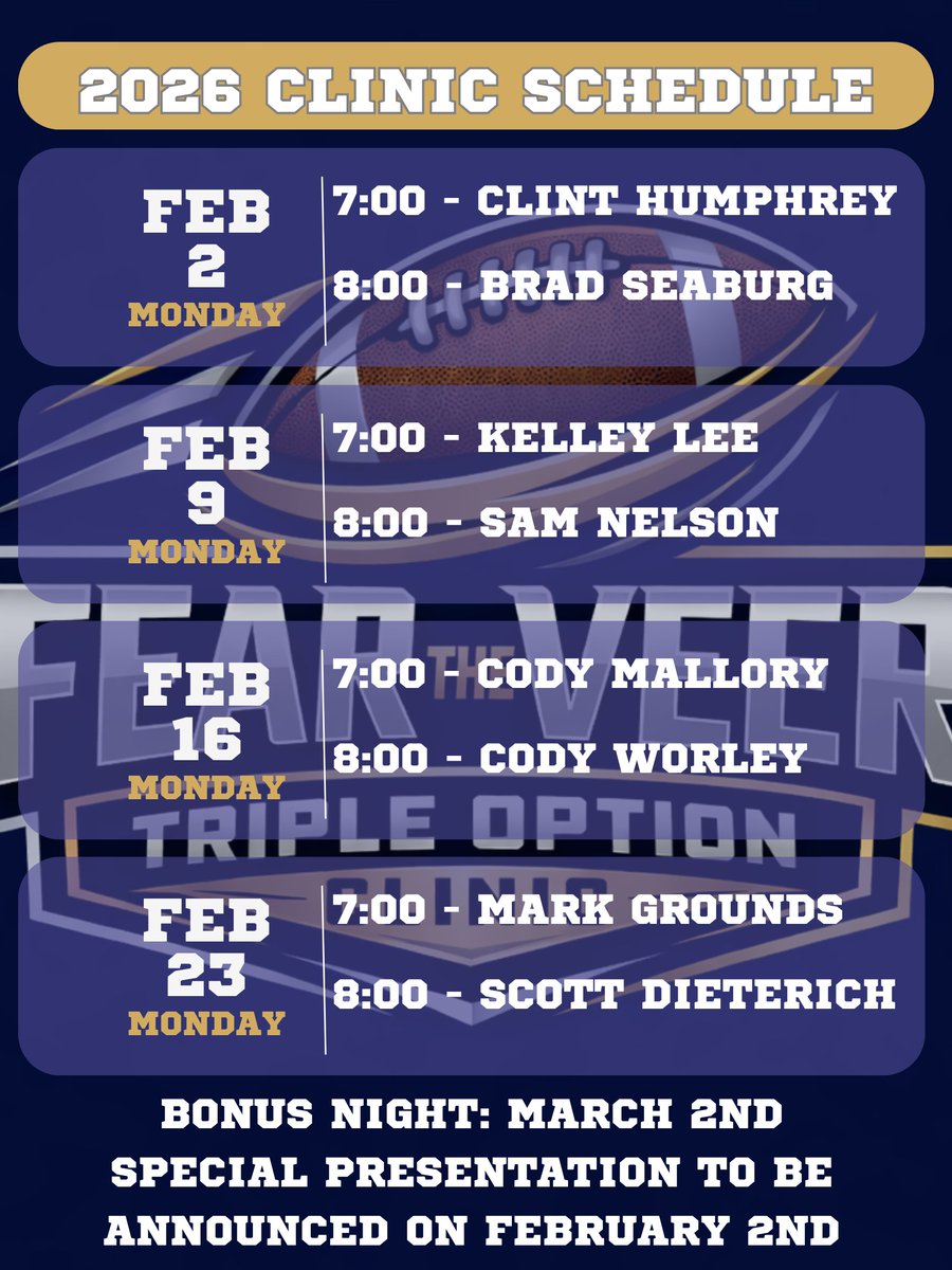 Fear the Veer Triple Option Clinic tweet media