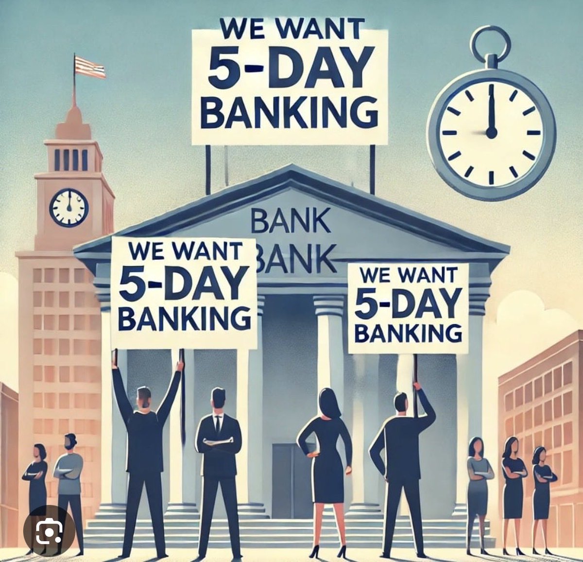 Banking is a public service, not just a business.
🕒 Demand for 5 Days Banking will ensure better work-life balance, improved efficiency, and healthier employees—leading to better customer service.
Rested staff = Responsible banking.
#impliment5daybanking