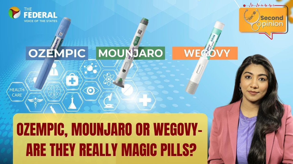 TheFederal_News's tweet image. #SecondOpinion | New weight-loss and diabetes drugs: Are they a game-changer for India?

WATCH | youtube.com/watch?v=azwd7t…

For more such videos, subscribe: youtube.com/@TheFederal

#WeightLossDrugs #Diabetes #Treatment #Healthcare #India #PublicHealth @Shweta_journo
