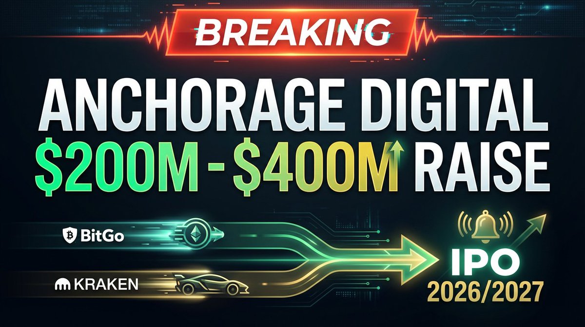 Anchorage Digital plans to raise $200 million to $400 million in fresh  capital. They were the first crypto firm to secure a federal banking  charter (authorized by US gov to operate as
