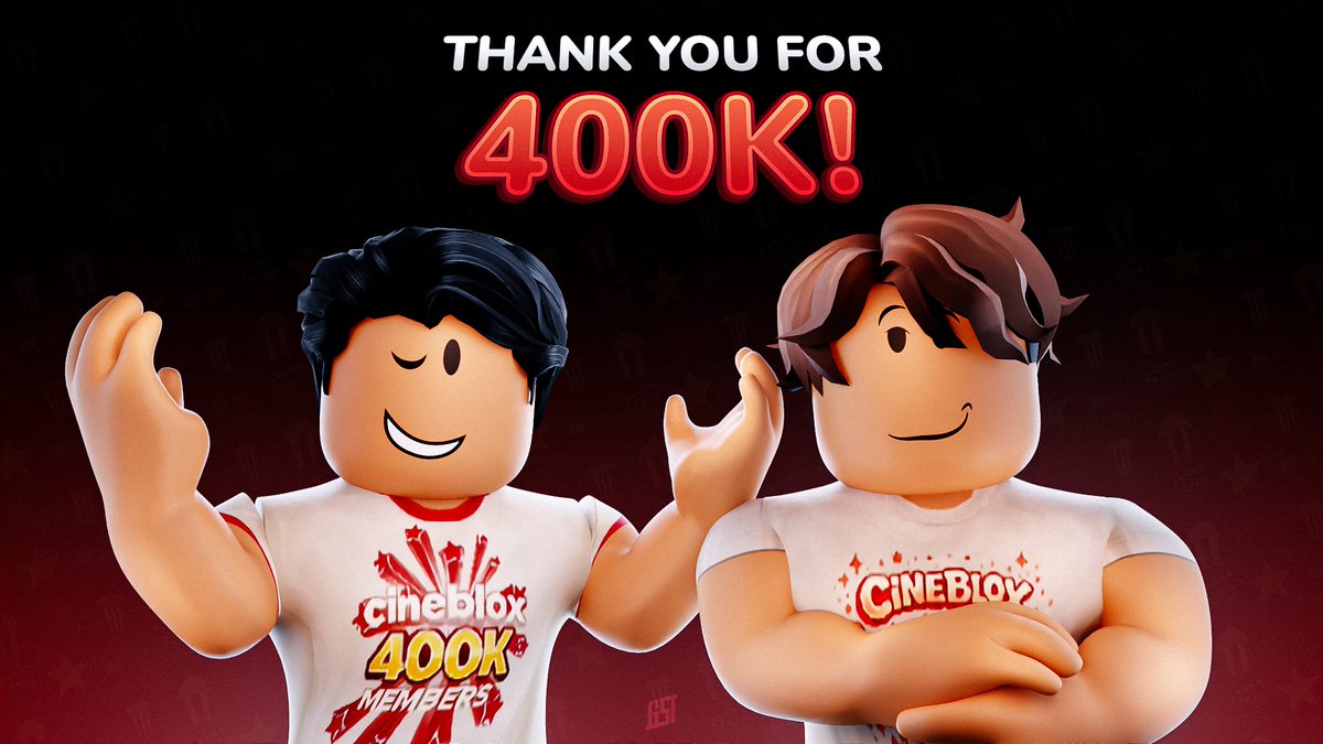 CineBlox 400K Members Thumbnail

#ROBLOX #robloxart #robloxgfx