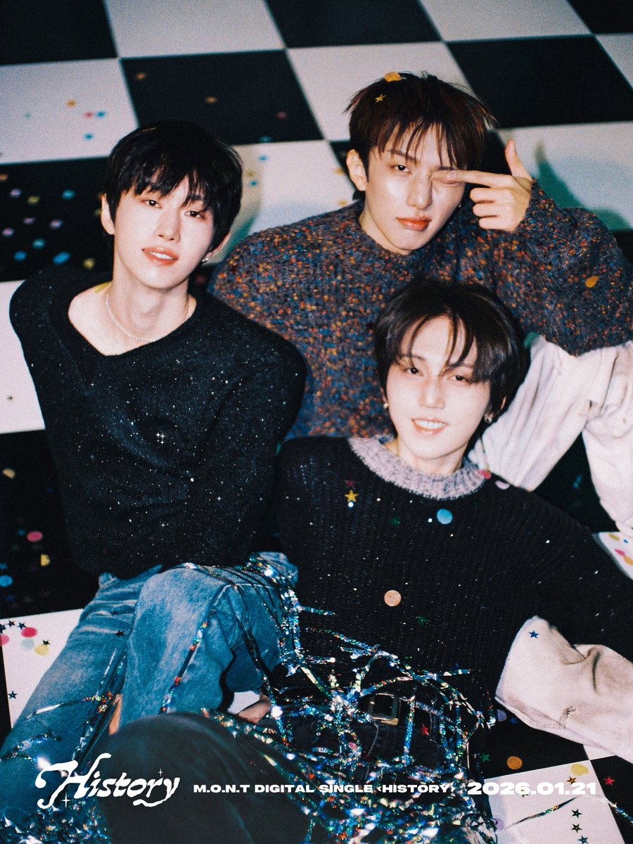 MontOfficial's tweet photo. M.O.N.T DIGITAL SINGLE ‘History’

[📷]
CONCEPT PHOTO TEASER
GROUP

DIGITAL SINGLE RELEASE DATE
💿 2026.01.21 12PM KST (NOON)

#몬트 #MONT
#나라찬 #NARACHAN
#빛새온 #BITSAEON
#로다 #RODA
#History #To_seize_the_day https://t.co/PrfaTIepJW