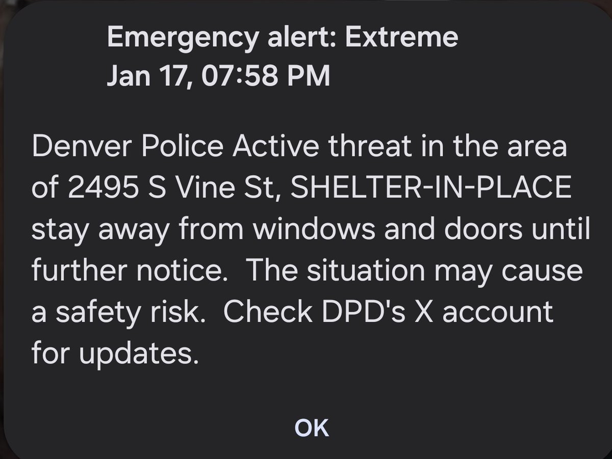 #Denver anyone know anything about this?? Just got the alert