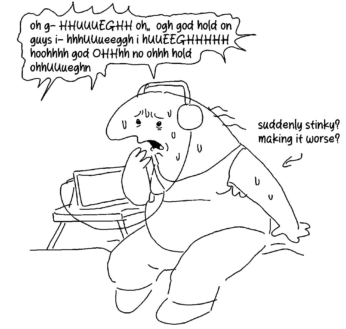 emirrart's tweet image. his chronic nausea