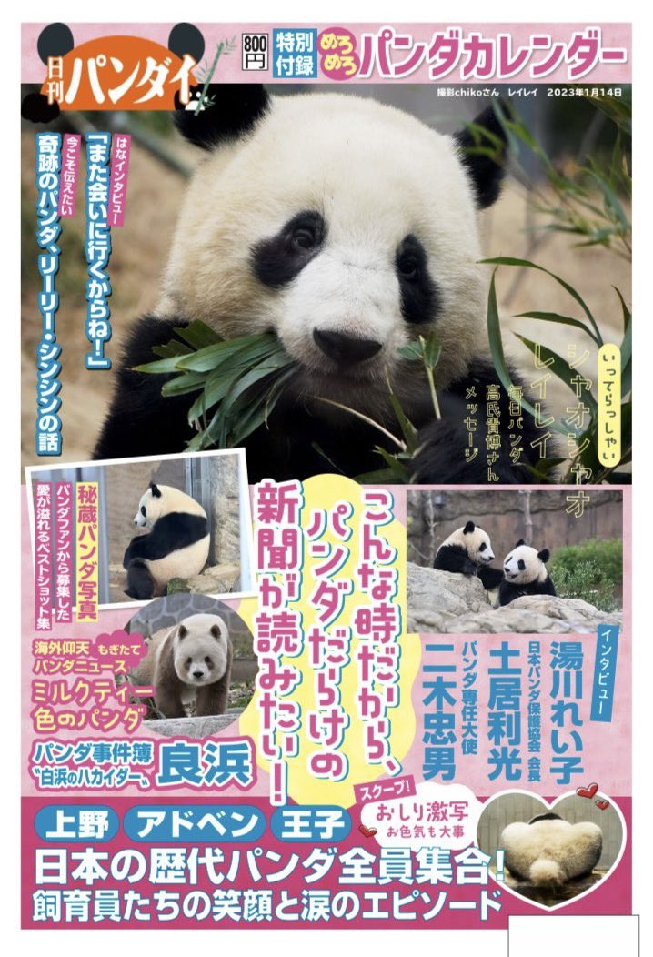 ╭━━━━━━━━━━━━━╮
　🐼日刊パンダイ発売決定🐼
╰━━━━━━ｖ━━━━━━╯

1月20日(火)に、#上野案内所 の実店舗で日刊ゲンダイ臨時特集号『日刊パンダイ』を発売します。お楽しみに！

※公式オンラインストア「江戸東京一」では販売しません

▼詳細
note.com/ueno_info/n/na…