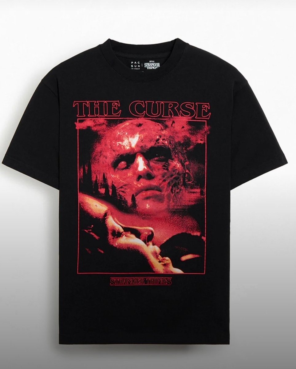 buildspell's tweet image. Interesting shirt design👀👀
Please get us out of this curse already🕰

#conformitygate #VecnaLives #StrangerThings #StrangersThings