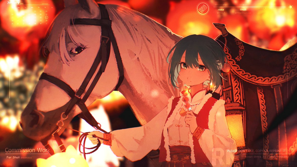 Thank you so much for commissioning me to draw Ayn-chan and supporting me shuiiii > v < ❤️❤️

Happy Horse Year~!
#commissionsopen