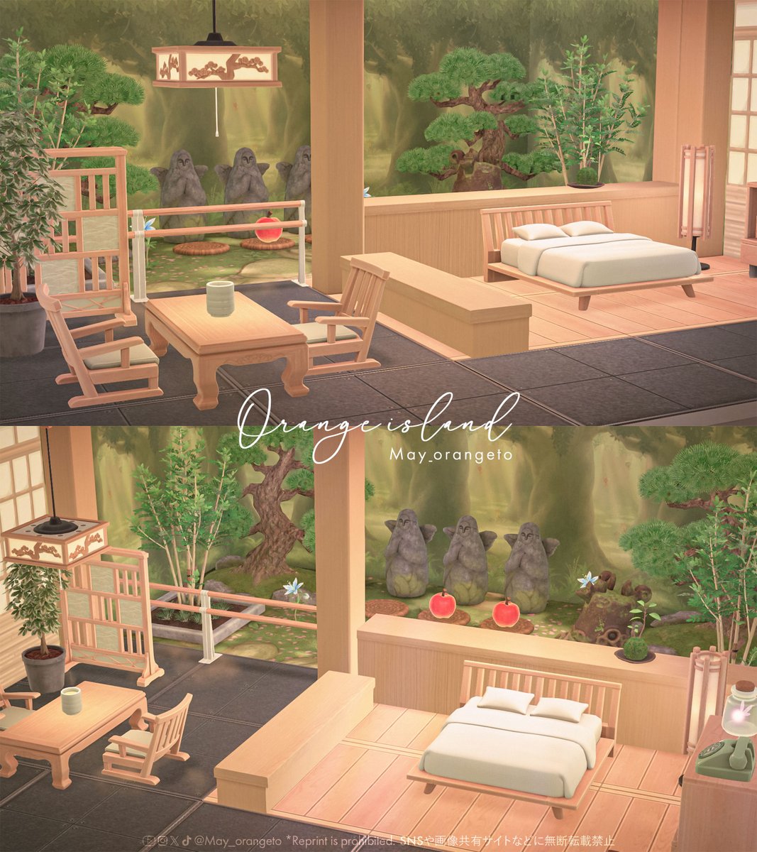 May_orangeto's tweet image. コログの森の和なホテル🍃
ゼルダしたことある人だけにわかる仕様

#どうぶつの森 #あつ森 #ゼルダの伝説