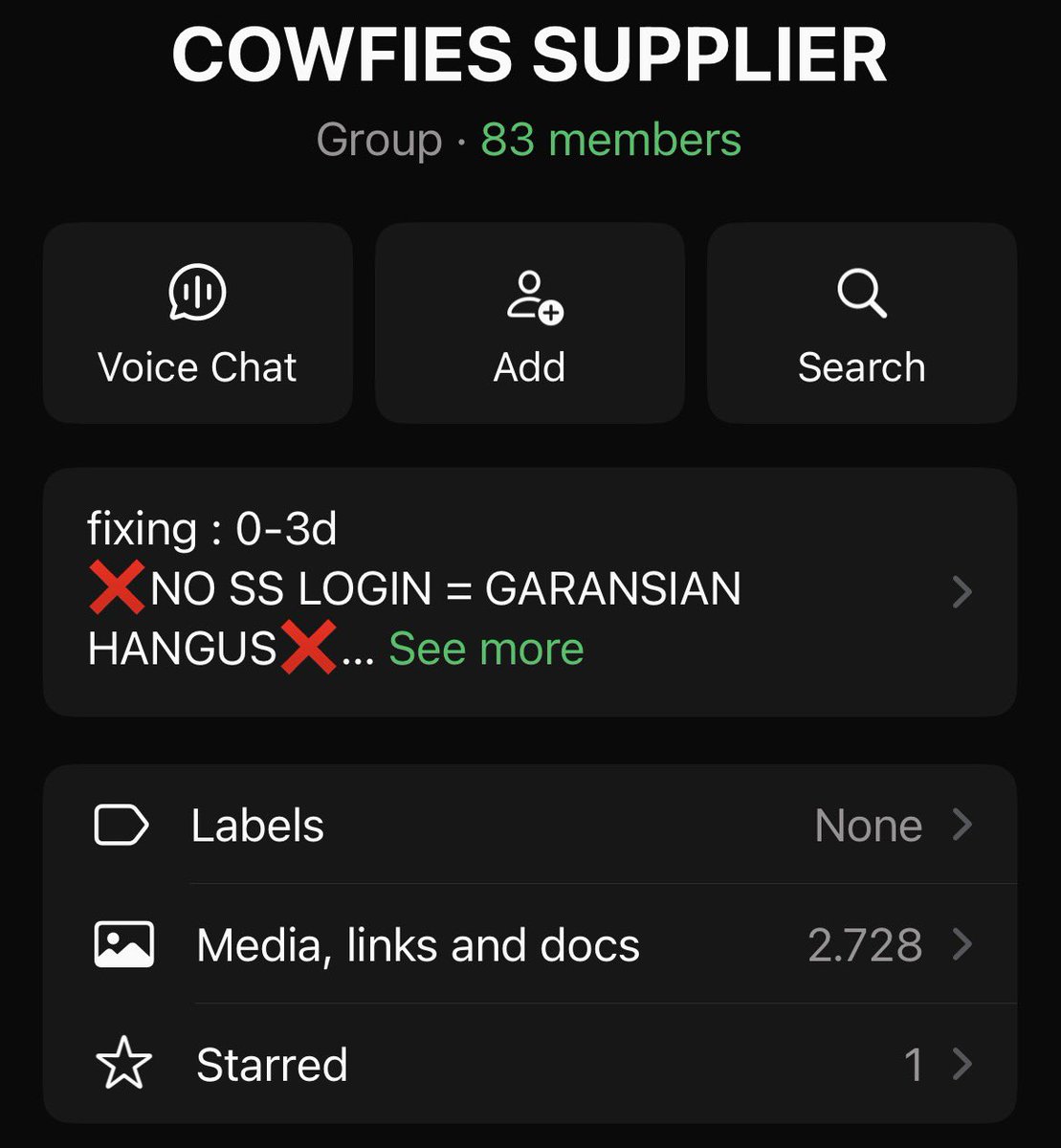 cowfies, supplier netflix, BISA GIG! tweet media