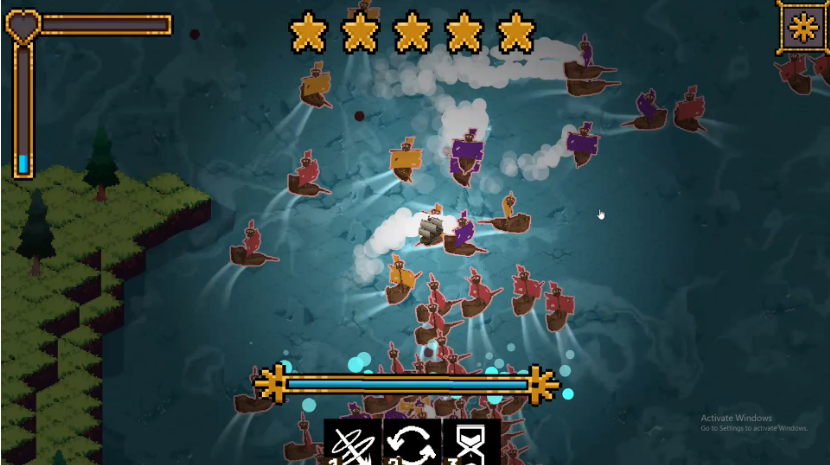 Controls:
👉Accelerate (move forwrd) - W
👉Turn left/right - A or D
👉Shoot - Spacebar
👉Boost - Press shift when drift bar is full
Ability - 1-3
Boost into enemies to ram them. Ramming them does damage.
Collect the purple orbs to level up. Levelling up grants you upgrades.