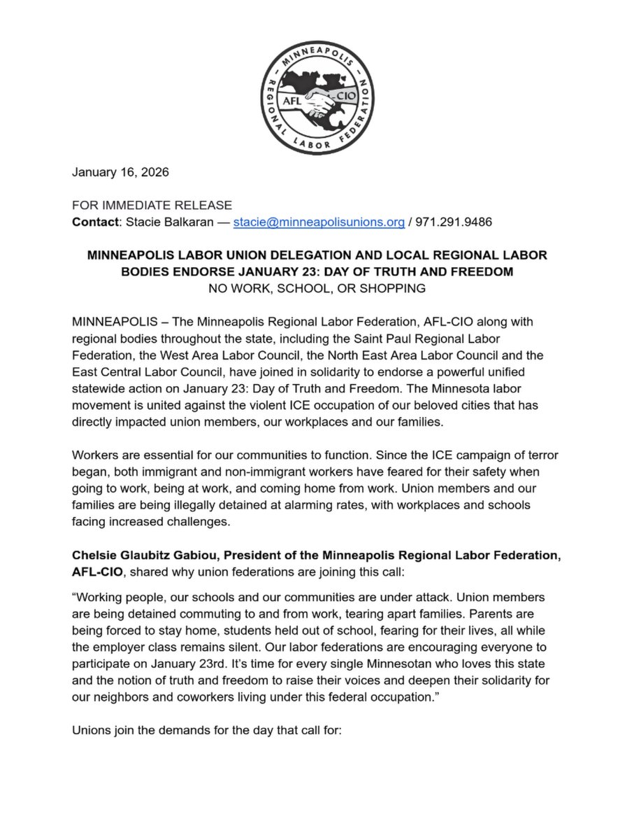 sparquah's tweet image. AFL-CIO calls for General Strike. This hasn't happened in over 80 years.