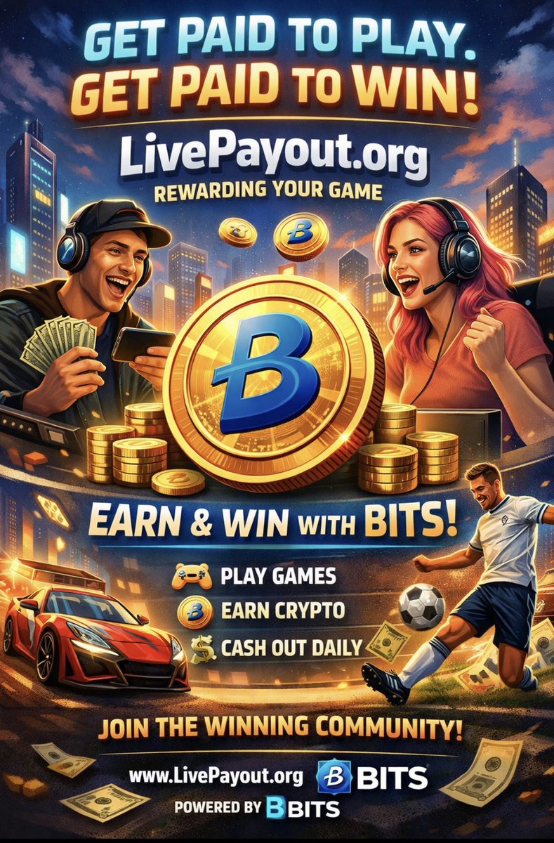 Get paid for what you already love doing.
🎮 Stream
🔴 Go live
💰 Earn crypto

Live, win, and get rewarded.

👉 LivePayout
⚡ Powered by $BITS

🔗 livepayout.org
