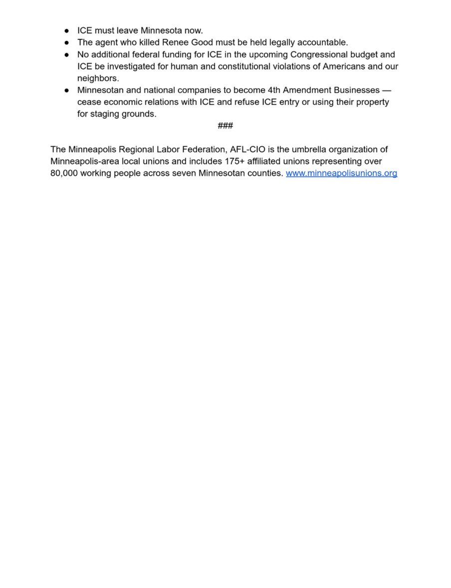 sparquah's tweet image. AFL-CIO calls for General Strike. This hasn't happened in over 80 years.