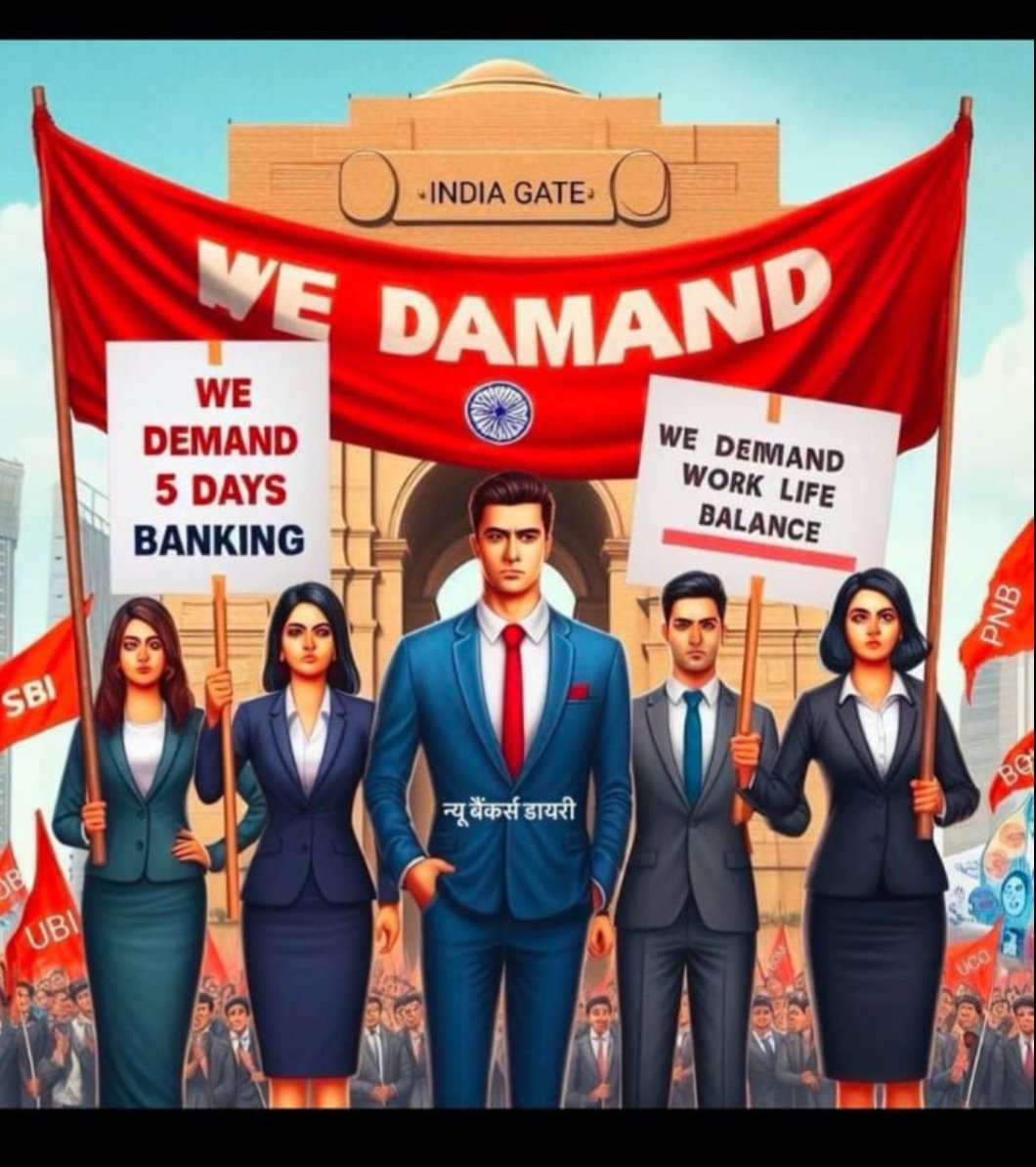 Banking professionals deserve a healthy work-life balance.
5 Days Banking is the need of the hour to ensure efficiency, well-being, and sustainable productivity.
#Implement5DayBanking
<a href="/aiboc_in/">All India Bank Officers' Confederation (AIBOC)</a> <a href="/AshishTekale_/">Ashish Tekale Patil</a> <a href="/BOIOAMediaUPUTT/">BOIOA_UP_UTT_MediaCell</a> <a href="/fboioa_india/">Federation of Bank of India Officers' Associations</a> <a href="/ravindra0522/">Ravindra Singh</a>