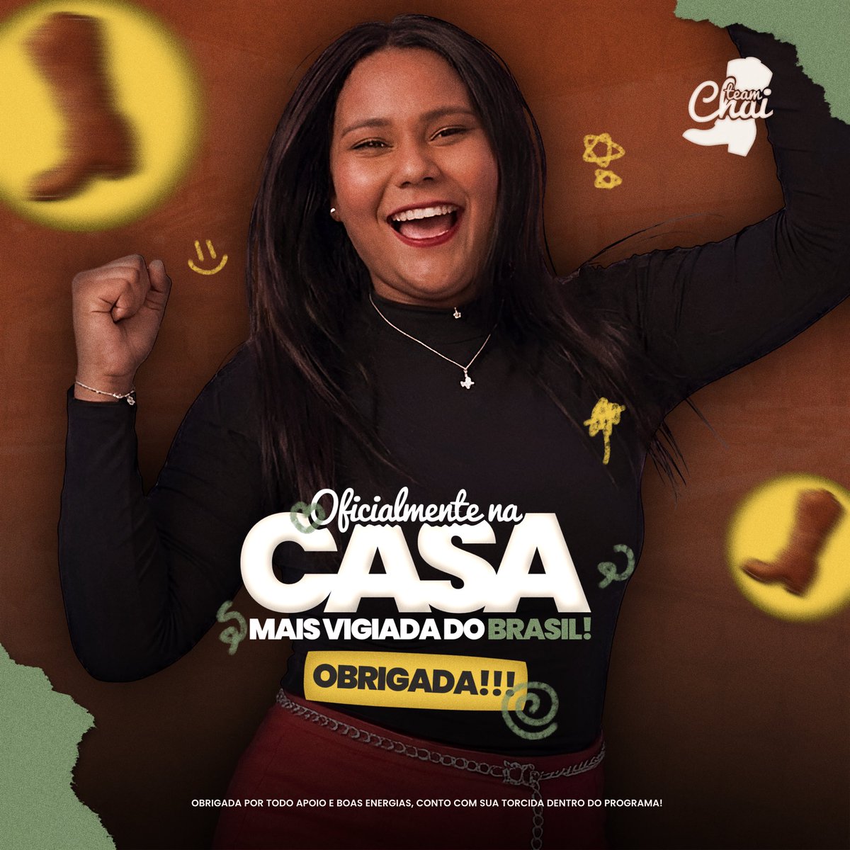 chaiany_andrade's tweet image. VAI TER CHAIANY! Com muita garra, força e vontade, a Chai venceu o desafio do #QuartoBranco e está OFICIALMENTE no elenco do #BBB26! Ela deu o sangue, lutou até o fim e merece demais essa conquista. Voa, princesa! Agora é com tudo nessa nova etapa! 👊🏽👢