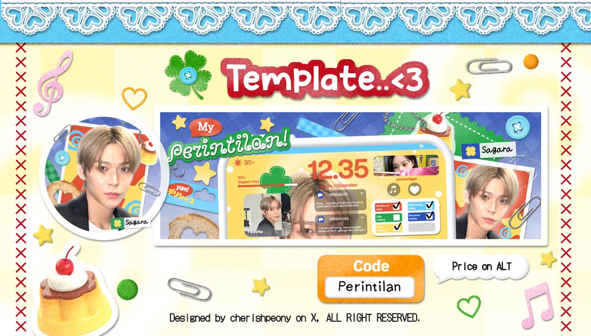 CherishPeony's tweet image. Hai help repost ya? Makasih! 💗
#zonaba #zonauang 

Ada 6 Template layout IPV designed serba cemimut dari tangan Audrey yang siap dijemput mama &amp;amp; papa barunya jam 19.30 WIB malam ini! Yuk scroll dulu untuk details lebih lanjut serta tap ALT untuk price-nya ya. 🥧🍎
