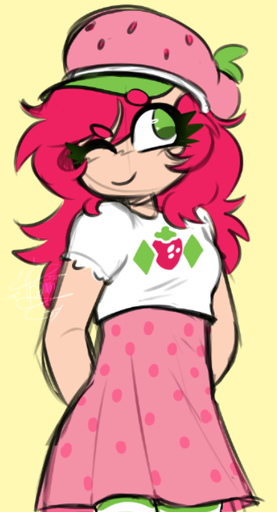 Strawberry shortcake doodle