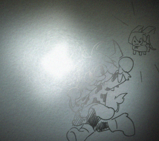 i was bored so i drew a moo on my wall