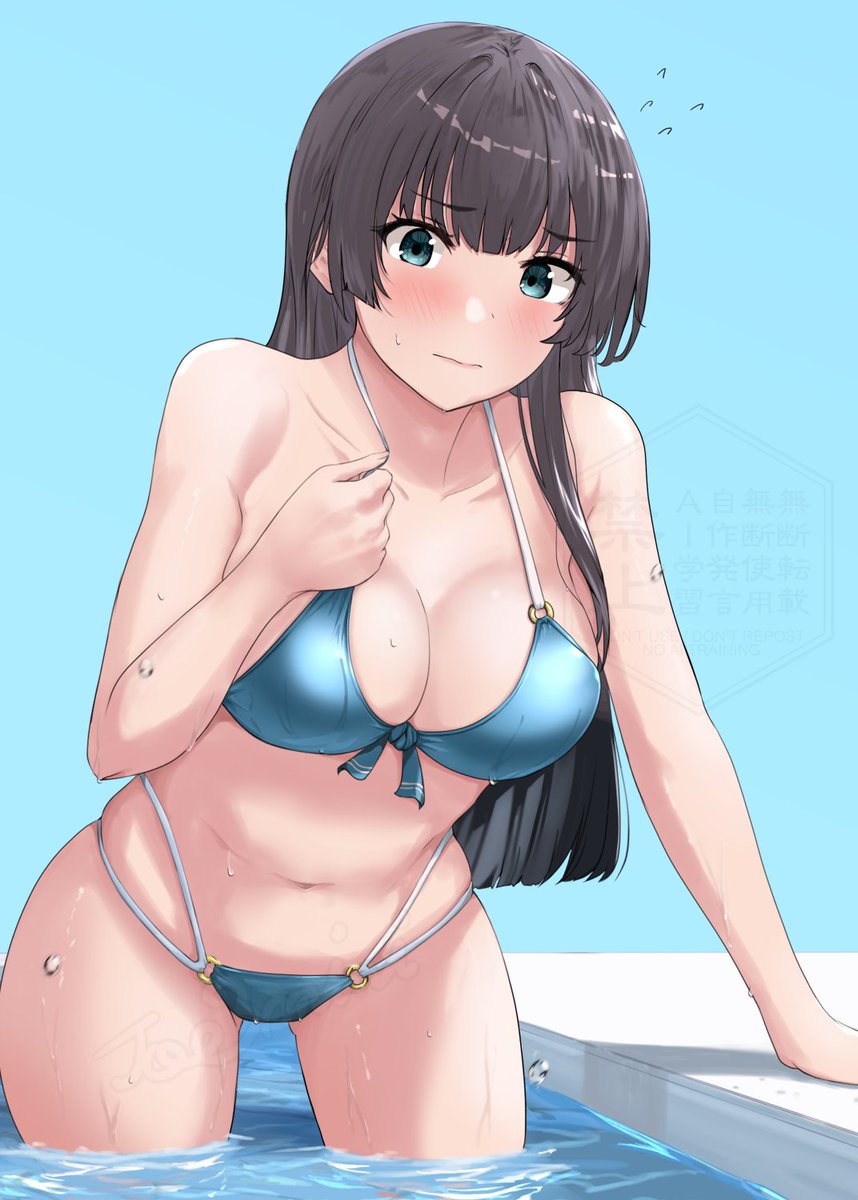 夏を懐かしんで阿賀野姉のビキニ😚 