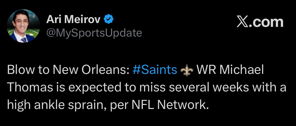 kadinjanisch's tweet image. I can think of worse ankle injury news