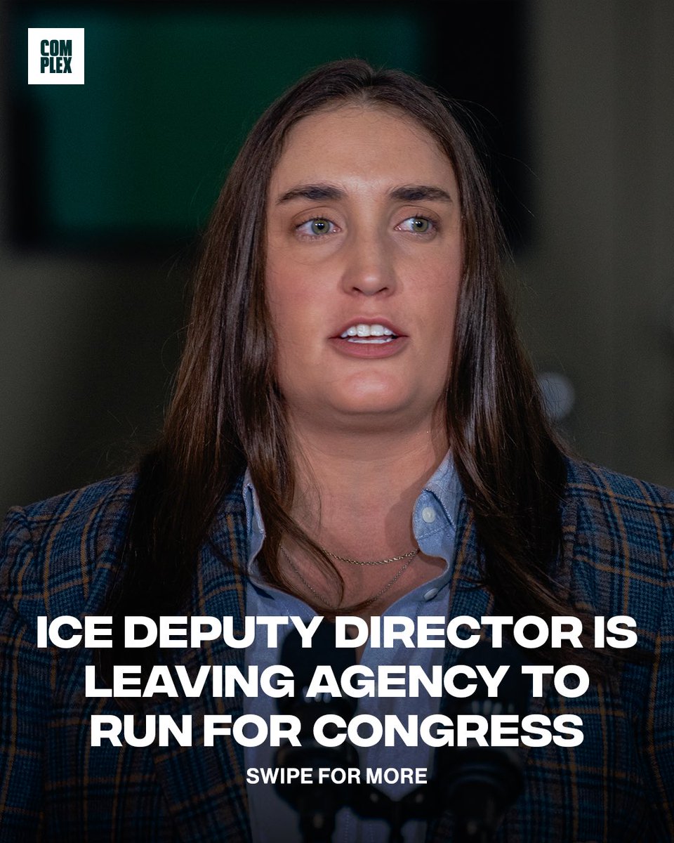 Complex's tweet photo. ICE Deputy Director Madison Sheahan is leaving the agency to run for congress 

[via/ NYTimes] https://t.co/Q6ysHnHobi
