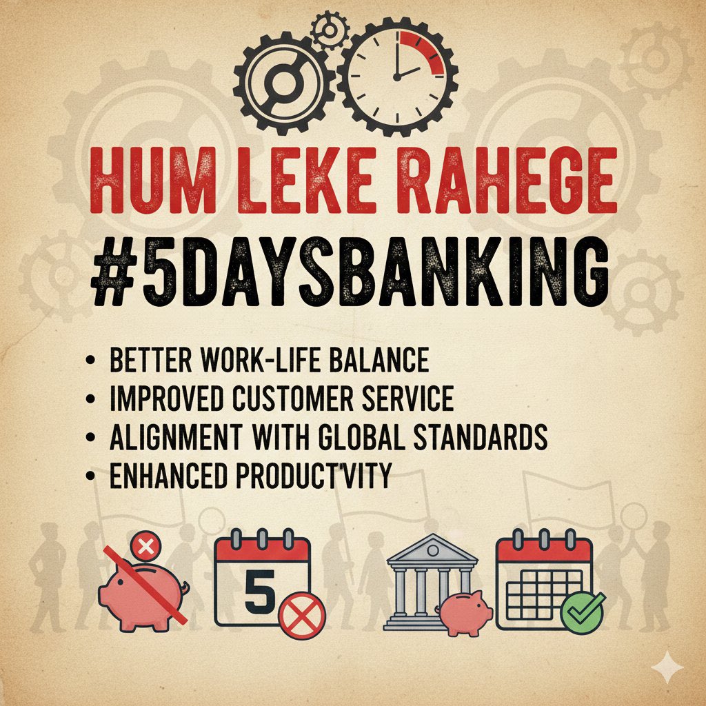Parmesh99's tweet photo. #Implement5DayBanking https://t.co/70WwNnqIyI