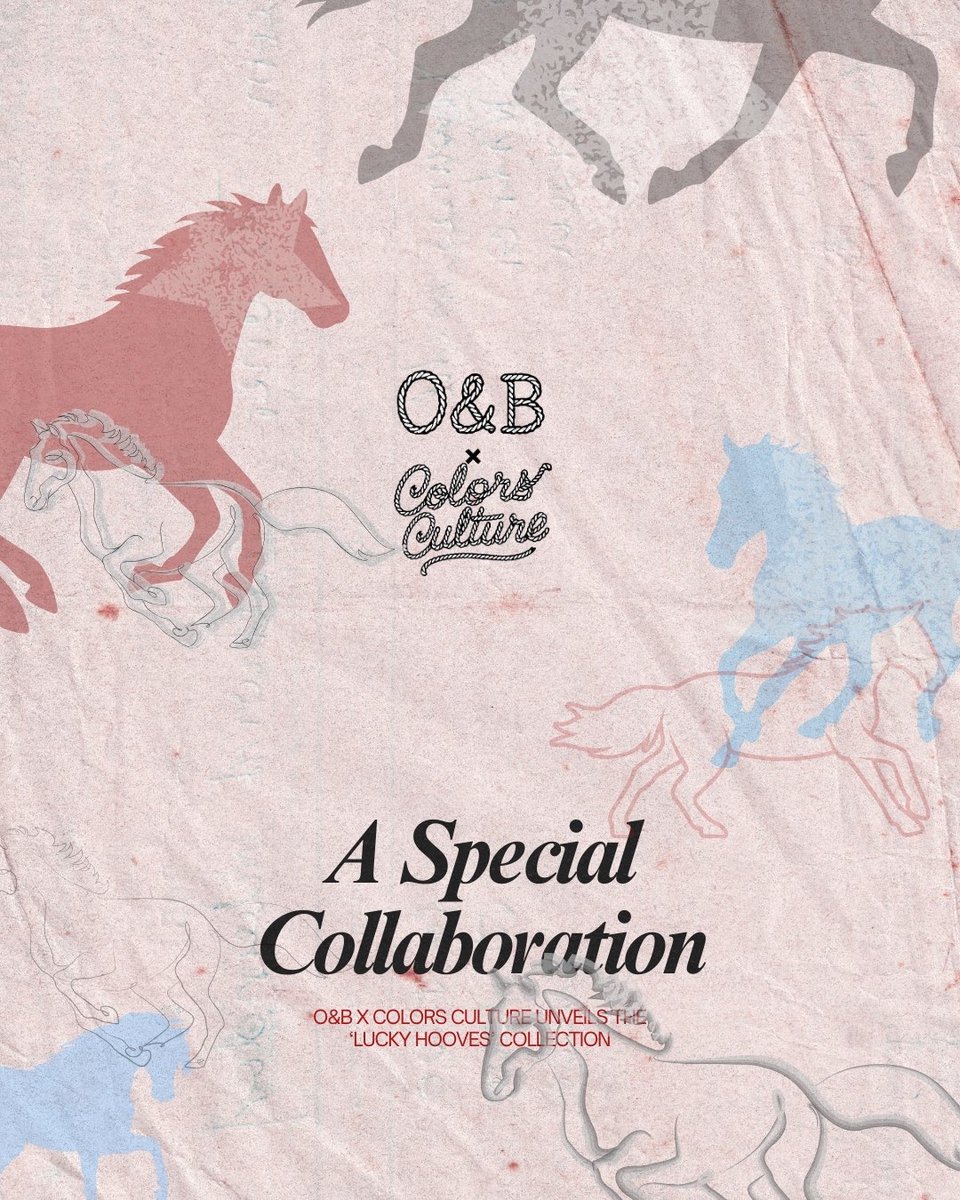 A Special Collaboration is here.
Introducing O&amp;B x COLORS CULTURE — ‘LUCKY HOOVES’ 🤠✨
Where Wild West attitude meets Urban Chic, with playful character details and curated color stories.
Launch: 29 Jan 2026 at O&amp;B CentralWorld

COLORS CULTURE POP UP STORE : 29 Jan – 1 Feb 2026