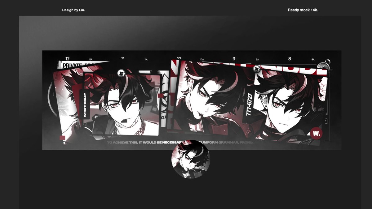 salno's tweet image. Help rt. 

Layout ready stock anime 2D FS 7k/ea, minat bisa DM aku yaa! Available: Wrio, Danheng, Marius, Mikaela.

#zonauang