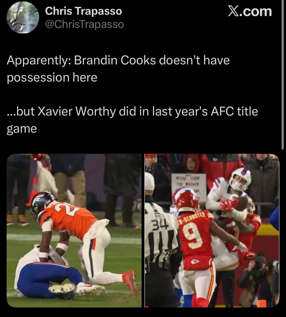 <a href="/SalSports/">Sal Capaccio 🏈</a> Common denominator:  both calls went against Buffalo